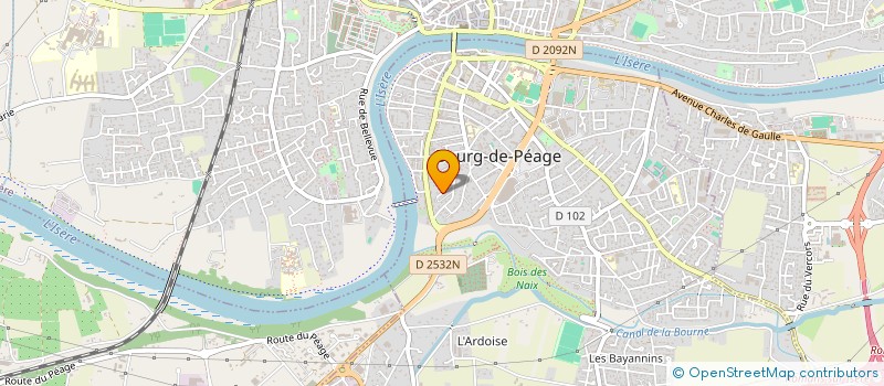 localisation de l'entreprise LA CLAIRE FONTAINE  BOURG-DE-PEAGE