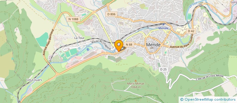 localisation de l'entreprise LA CLAIRE FONTAINE  MENDE