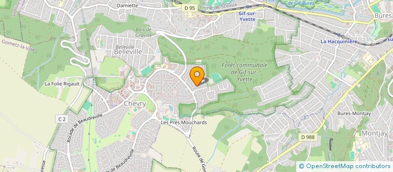 localisation de l'entreprise LA CLAIRIERE 188  GIF-SUR-YVETTE