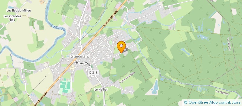 localisation de l'entreprise LA CLAIRIERE  GUECELARD