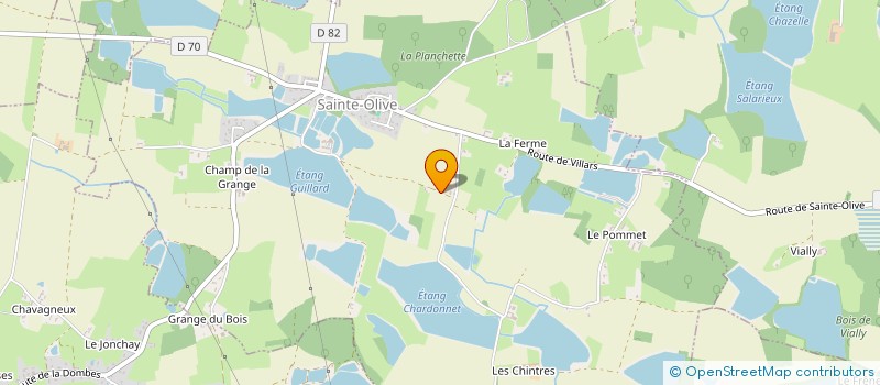 localisation de l'entreprise LA CLAIRIERE  SAINTE-OLIVE