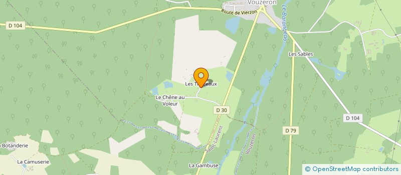 localisation de l'entreprise LA CLAIRIERE  VOUZERON