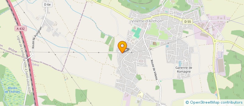 localisation de l'entreprise LA CLAIRIERE  VILLETTE-D'ANTHON