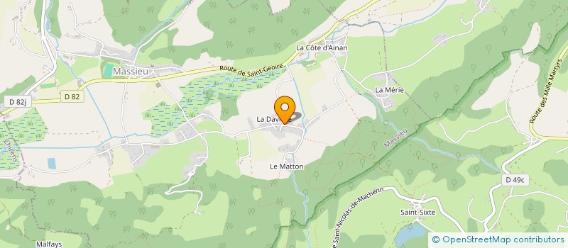 localisation de l'entreprise LA CLAIRIERE  MASSIEU