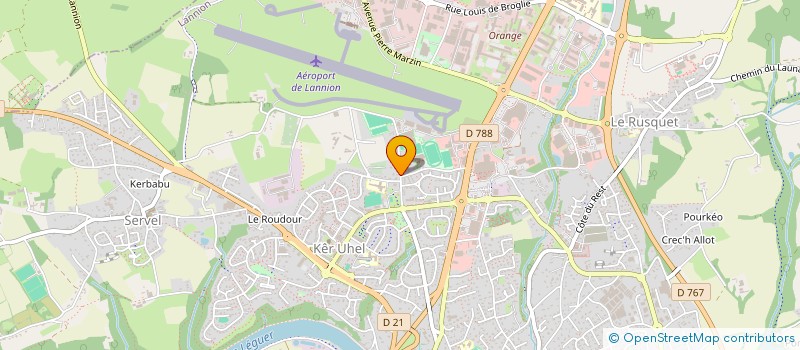 localisation de l'entreprise LA CLAIRIERE à LANNION