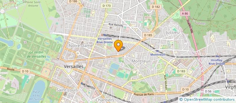 localisation de l'entreprise LA CLAIRIERE à VERSAILLES