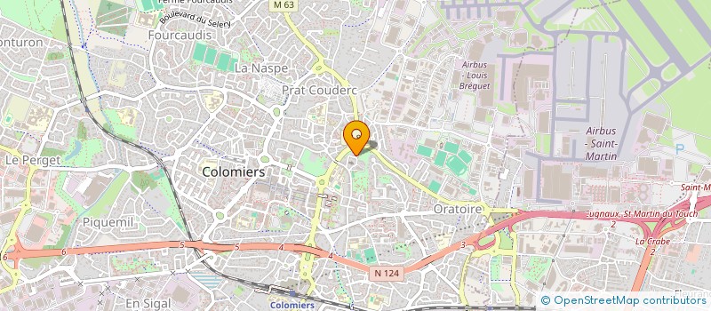 localisation de l'entreprise LA CLAIRIERE à COLOMIERS