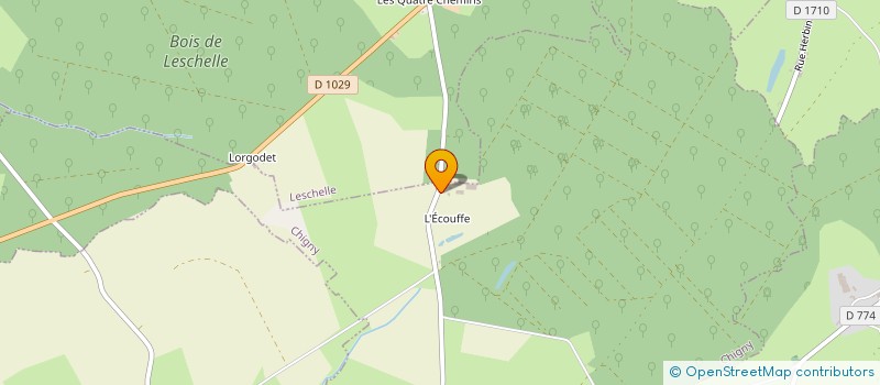 localisation de l'entreprise LA CLAIRIERE  CHIGNY