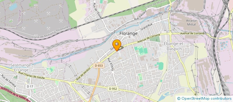 localisation de l'entreprise LA CLAIRIERE à FLORANGE