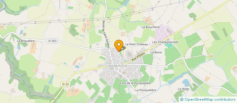 localisation de l'entreprise LA CLAIRIERE  CHAMPTOCEAUX