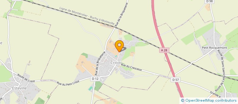 localisation de l'entreprise LA CLAIRIERE  CRITOT