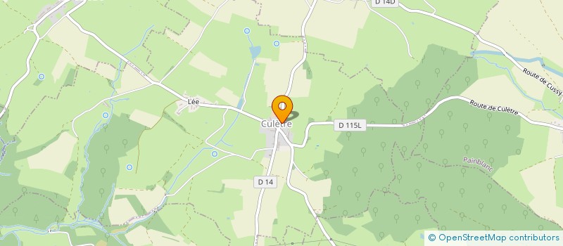 localisation de l'entreprise LA CLAIRIERE  CULETRE