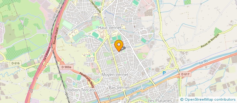 localisation de l'entreprise LA CLAIRIERE, ASSOCIATION POUR LE DEVELOPPEMENT DU THEATRE MUSICAL  PERPIGNAN
