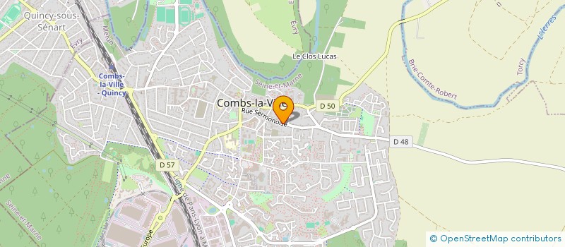 localisation de l'entreprise LA CLAIRIERE AUX ECUREUILS  COMBS-LA-VILLE