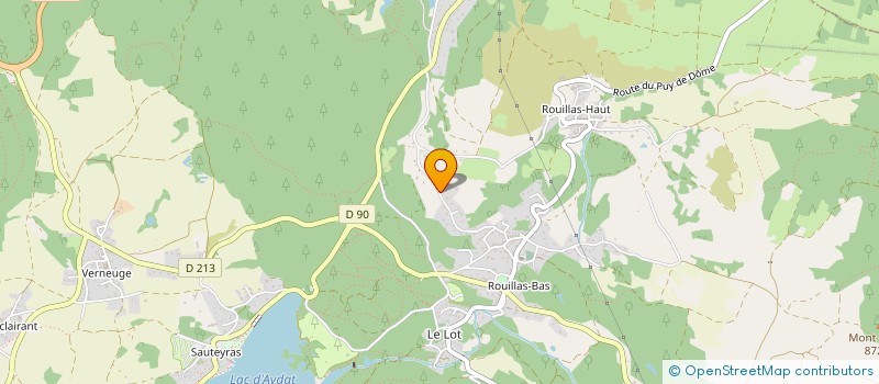 localisation de l'entreprise LA CLAIRIERE AYDAT  AYDAT