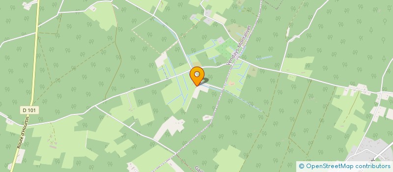 localisation de l'entreprise LA CLAIRIERE BLANCHE  VENDAYS-MONTALIVET