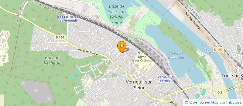 localisation de l'entreprise LA CLAIRIERE D'OLIFAN  VERNEUIL-SUR-SEINE