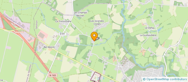 localisation de l'entreprise LA CLAIRIERE DE BON GARAND à SAUTRON
