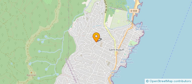 localisation de l'entreprise LA CLAIRIERE DE VALESCURE à FREJUS