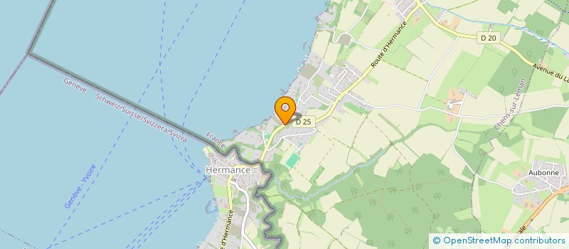 localisation de l'entreprise LA CLAIRIERE DES SERVAGES  CHENS-SUR-LEMAN