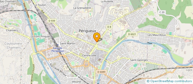 localisation de l'entreprise LA CLAIRIERE DU PLATIN à PERIGUEUX