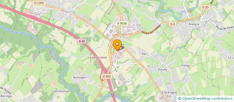 localisation de l'entreprise LA CLAIRIERE II  CONTAMINE-SUR-ARVE