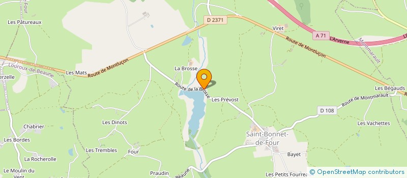localisation de l'entreprise LA CLAIRIERE UN AUTRE ART DE VIVRE à SAINT-BONNET-DE-FOUR