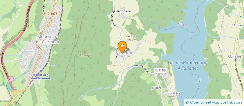 localisation de l'entreprise LA CLAIRINIERE  SAINT-MICHEL-LES-PORTES