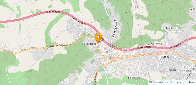 localisation de l'entreprise LA CLAIRVOYANTE  LE LUC