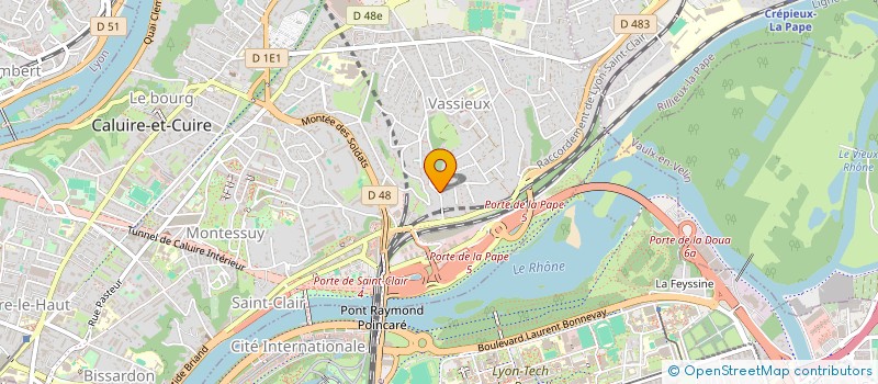 localisation de l'entreprise LA CLAMENCINE  CALUIRE-ET-CUIRE