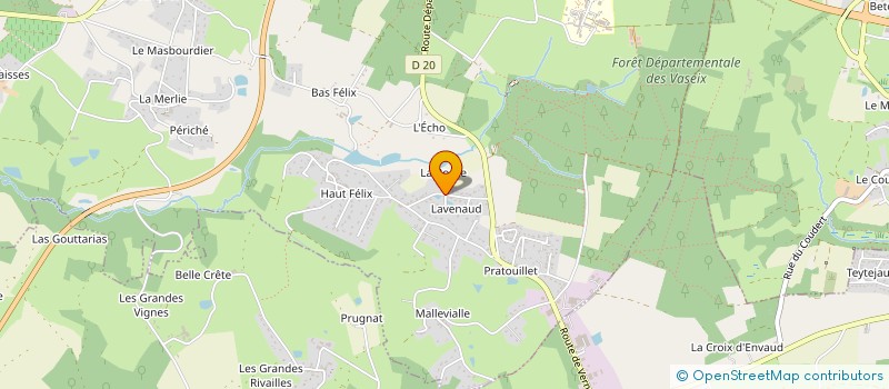 localisation de l'entreprise LA CLAMEUR à VERNEUIL-SUR-VIENNE