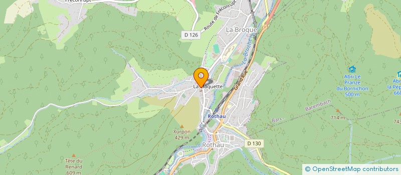 localisation de l'entreprise LA CLAQUETTE  LA BROQUE