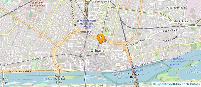 localisation de l'entreprise LA CLARANBOX à ORLEANS