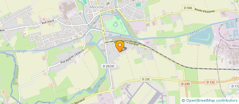 localisation de l'entreprise LA CLARENCE  MERVILLE