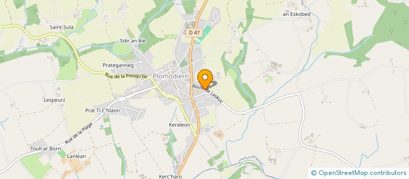 localisation de l'entreprise LA CLARETE  PLOMODIERN