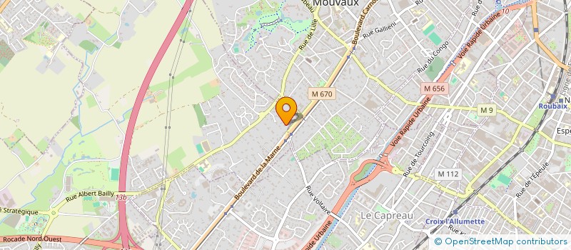 localisation de l'entreprise LA CLARINE à MARCQ-EN-BARŒUL