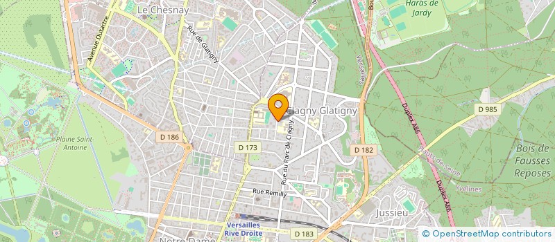 localisation de l'entreprise LA CLARTE à VERSAILLES