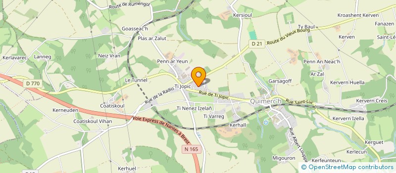 localisation de l'entreprise LA CLARTE  PONT-DE-BUIS-LES-QUIMERCH