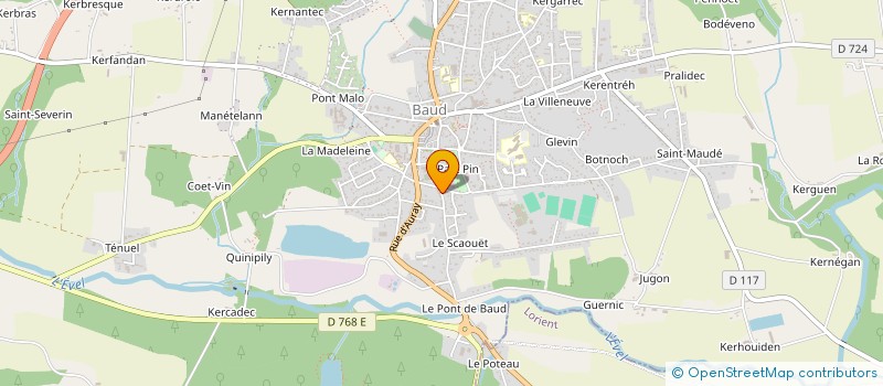 localisation de l'entreprise LA CLARTE FOOTBALL à BAUD