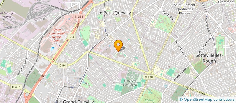 localisation de l'entreprise LA CLASS'  LE PETIT-QUEVILLY