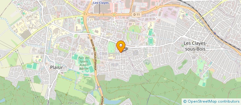 localisation de l'entreprise LA CLASS'AUTO à PLAISIR