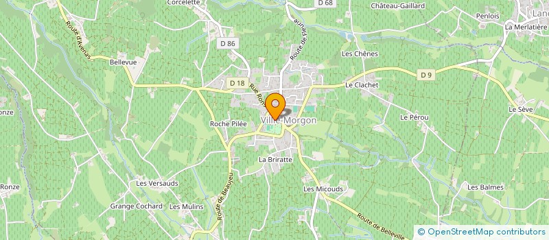 localisation de l'entreprise LA CLASSE EN 5 DE VILLIE MORGON  VILLIE-MORGON