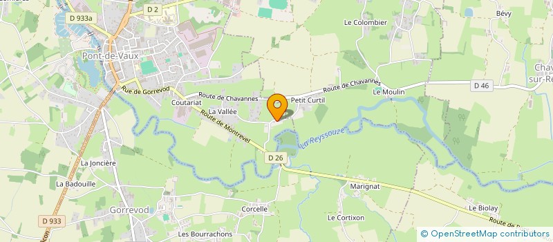 localisation de l'entreprise LA CLASSE EN 6 à PONT-DE-VAUX
