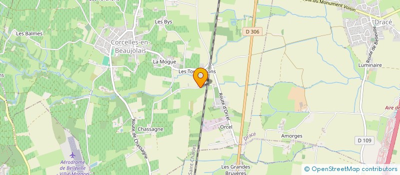 localisation de l'entreprise LA CLASSE EN 7 DE CORCELLES  CORCELLES-EN-BEAUJOLAIS