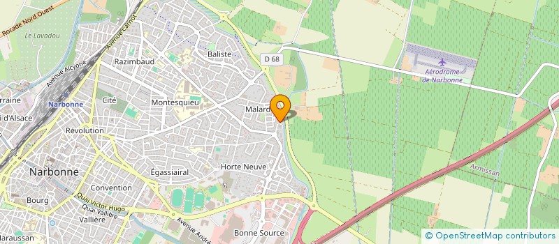 localisation de l'entreprise LA CLAU NARBONNAISE  NARBONNE