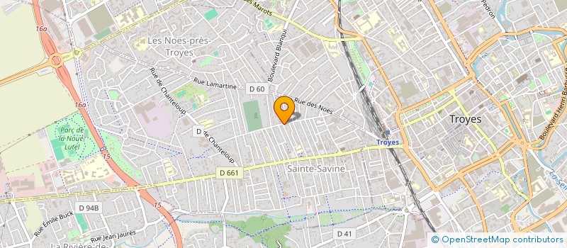 localisation de l'entreprise LA CLAUDERIE  SAINTE-SAVINE