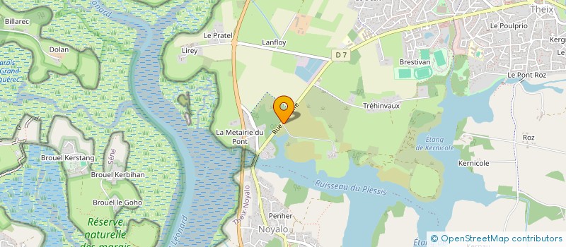 localisation de l'entreprise LA CLAVERIE INVESTISSEMENT  THEIX-NOYALO