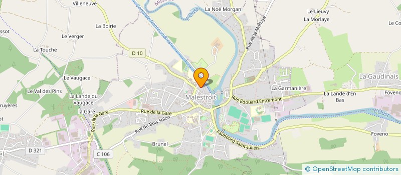 localisation de l'entreprise LA CLAVETTE  MALESTROIT