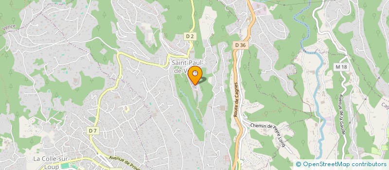 localisation de l'entreprise LA CLAYA  LA COLLE-SUR-LOUP