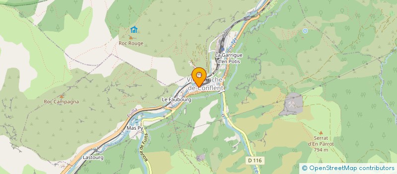 localisation de l'entreprise LA CLE  VILLEFRANCHE-DE-CONFLENT